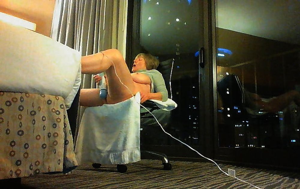 Mom orgasms in hotel window #42