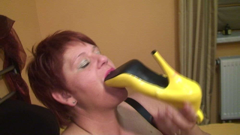 "Yellow high heels into my hot hole " #10