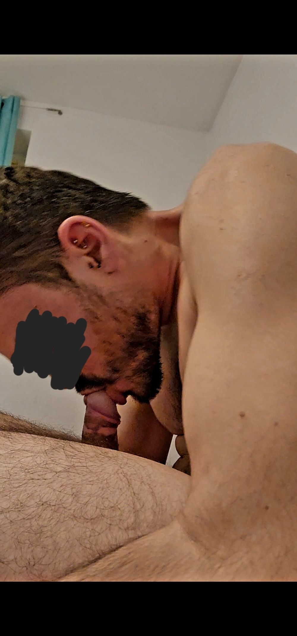 Self-Sucking my two-tone huge cock #5