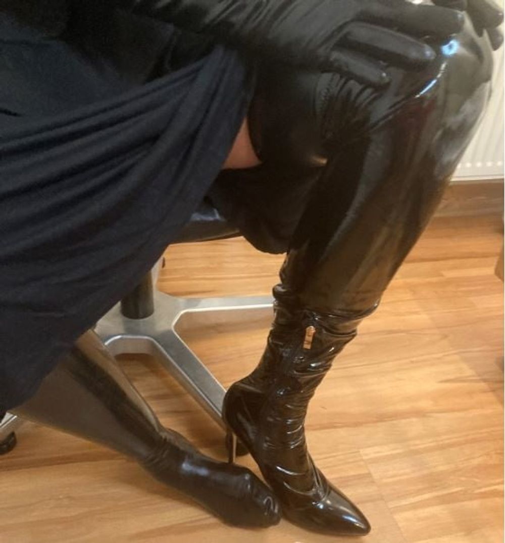 Latex, Heels, Corset, Dildo #21