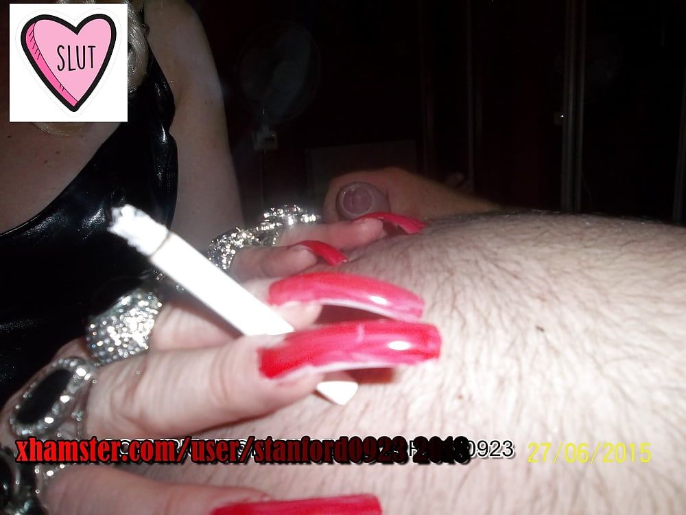 LONG NAILS SMOKING SLUT #29