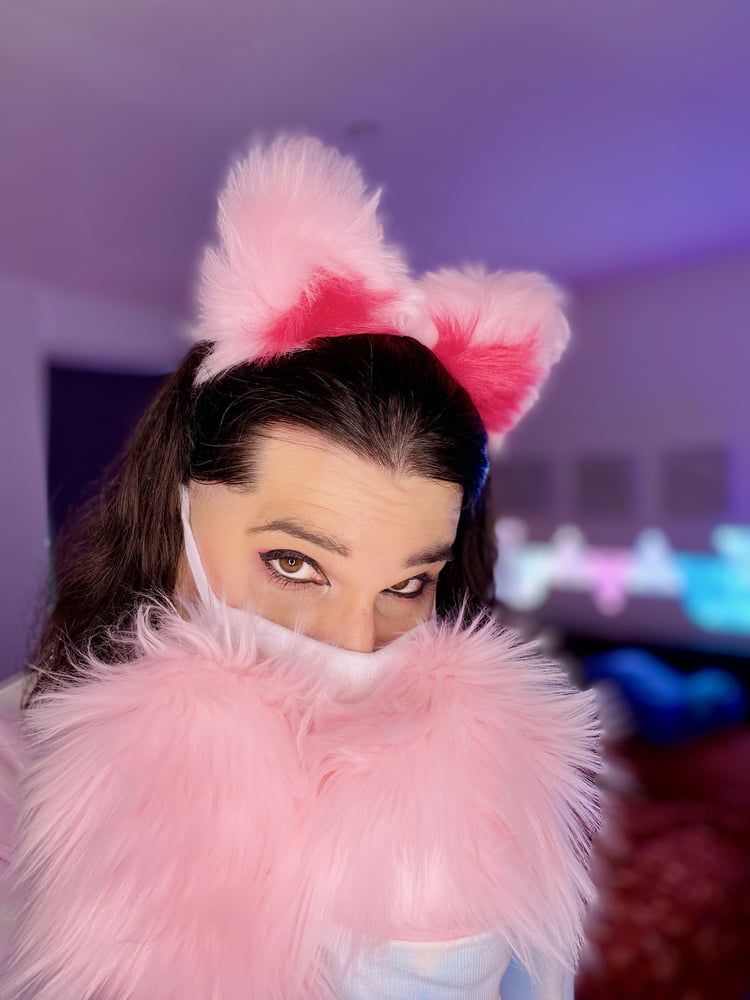 Fluffy Pink Catgirl #6