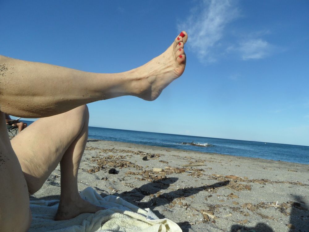 lying at the beach #14