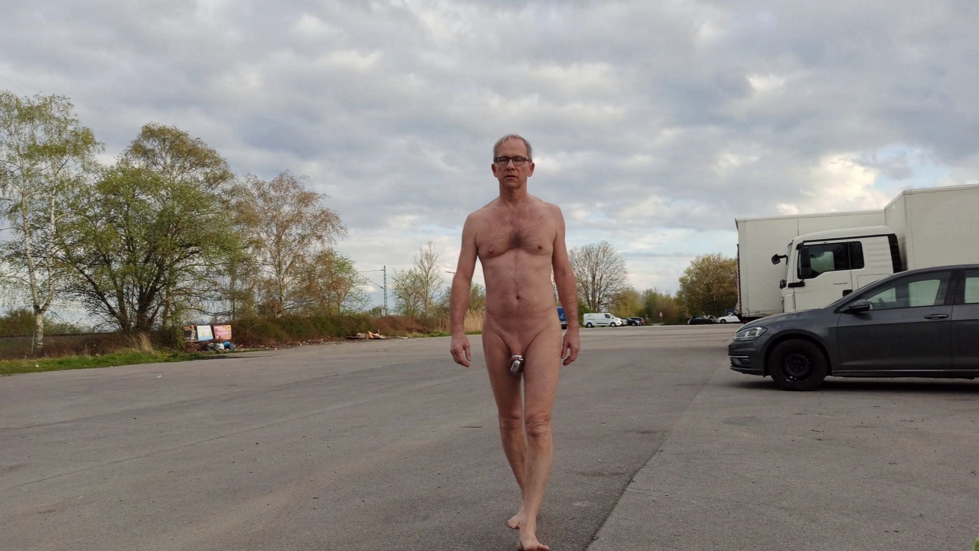 Naked at the parking space  #6