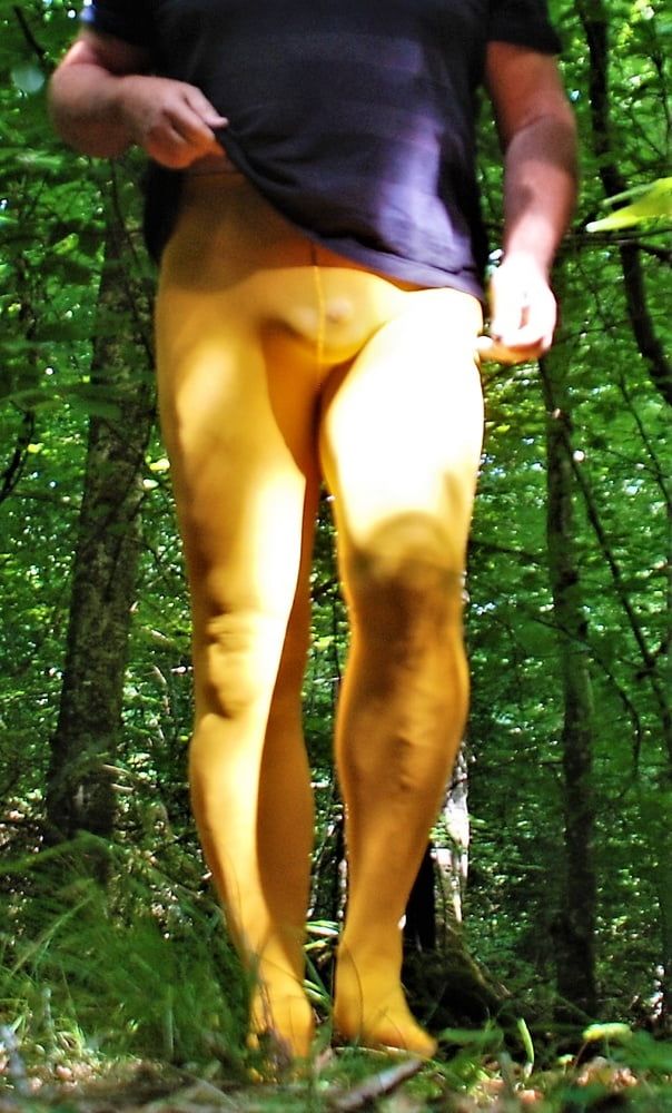 Outsoor Pantyhose Yellow #3