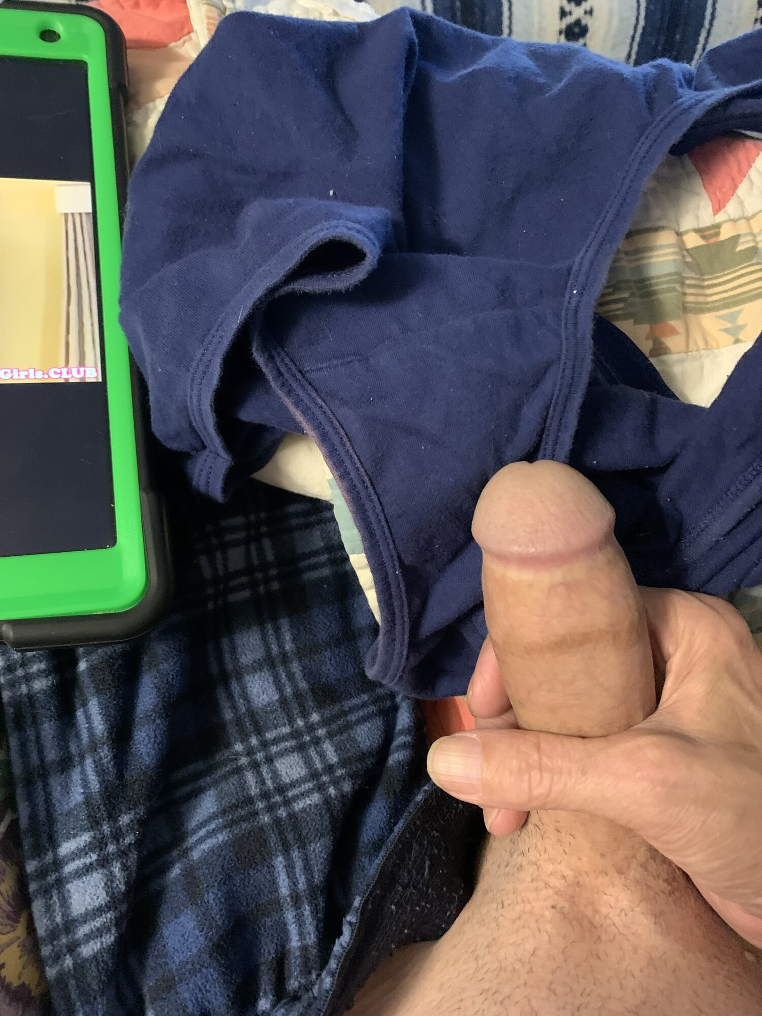 Cum in wife’s clean panties 