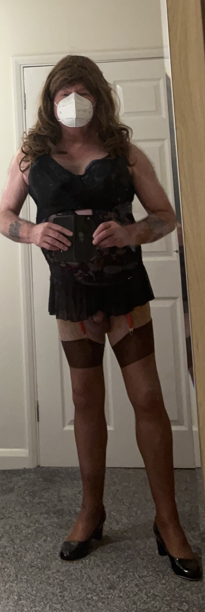 Nylons over pantyhose  #2