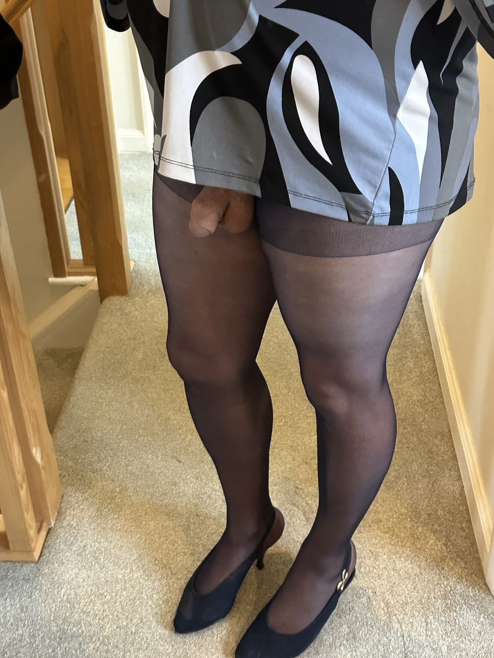 Navy Blue sheer tights #46
