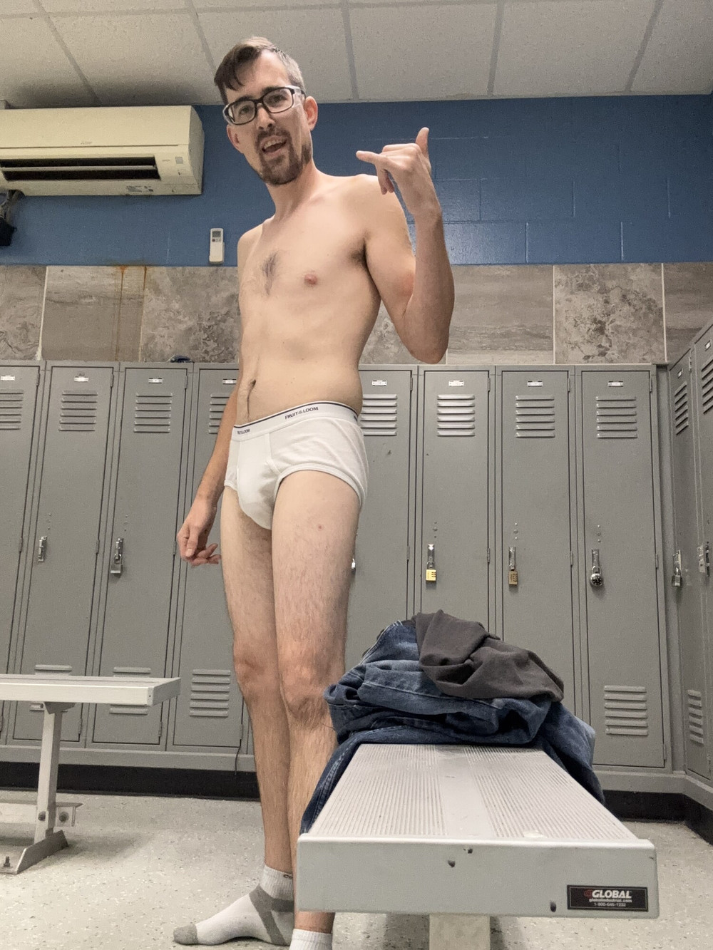Locker room Tighty Whities at work #7