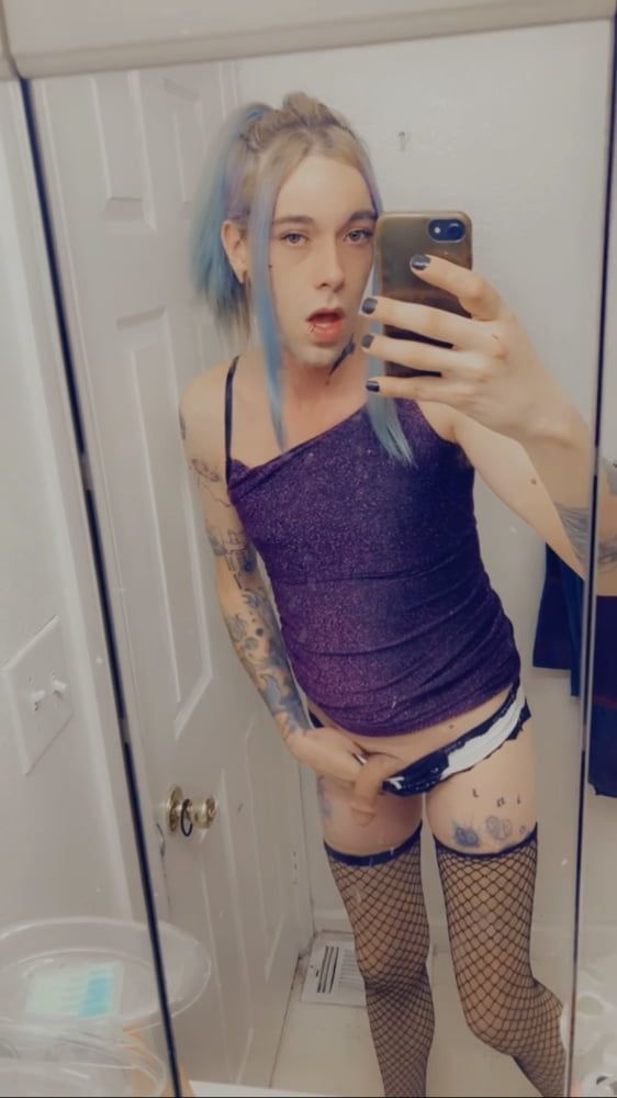 Hot Purple Minidress Slut #6