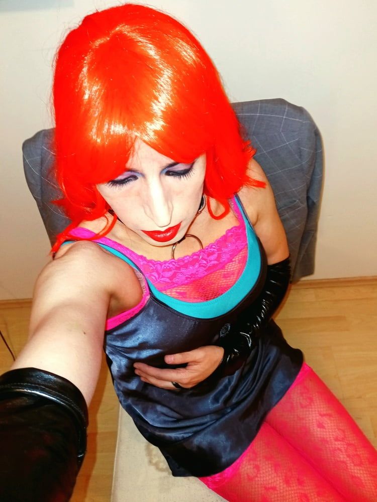Redhead and catsuit #8