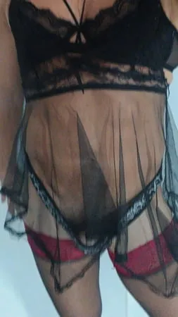 alluring transparent lingerie         