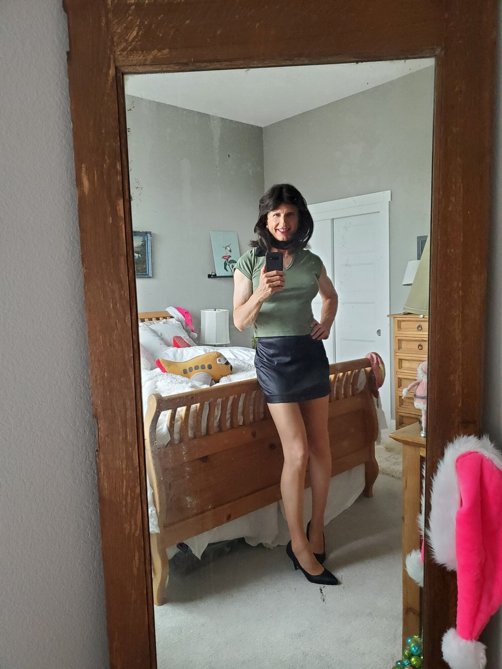 Black mini skirt #10