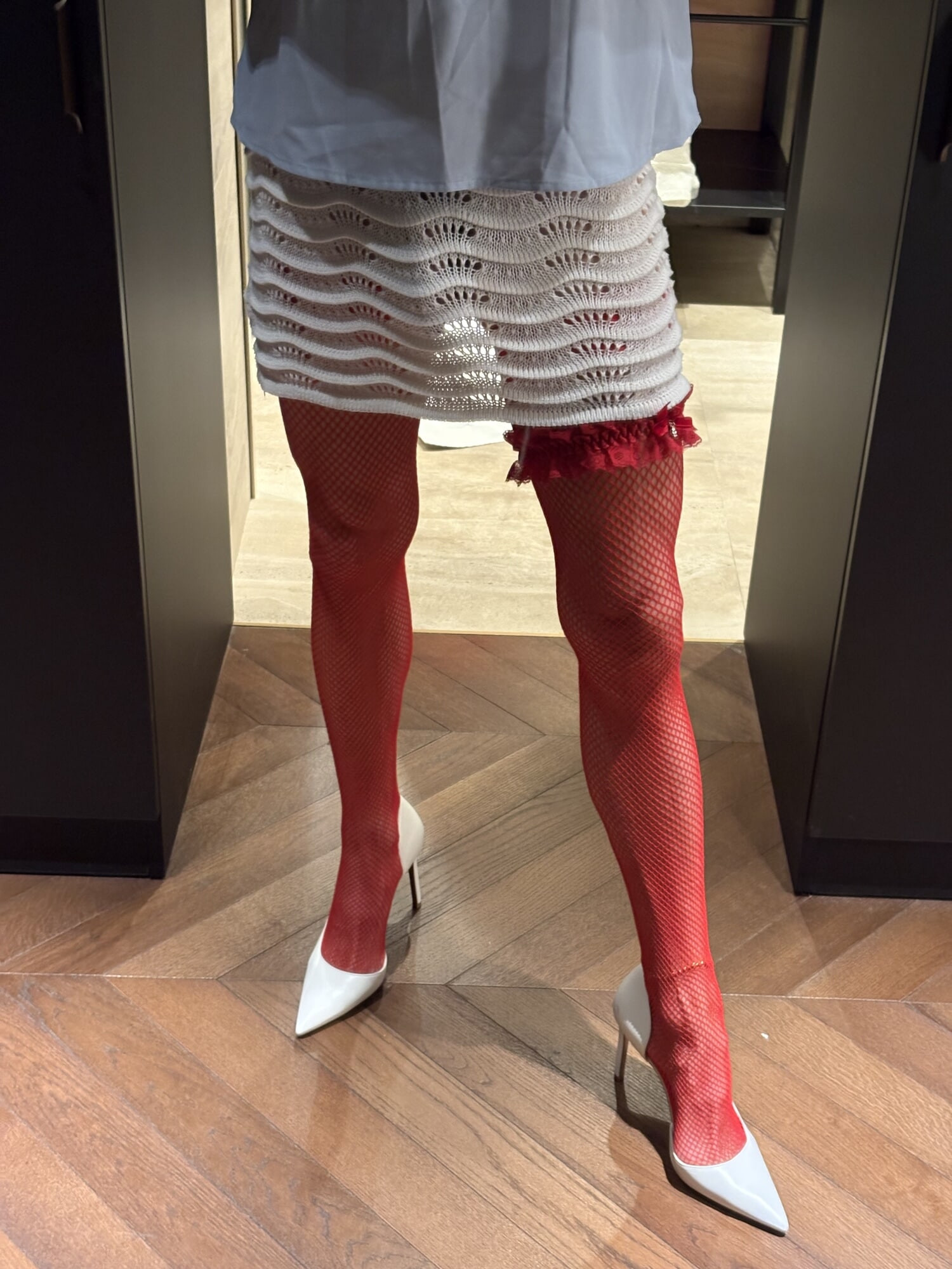 White Heels and Red Stockings #3