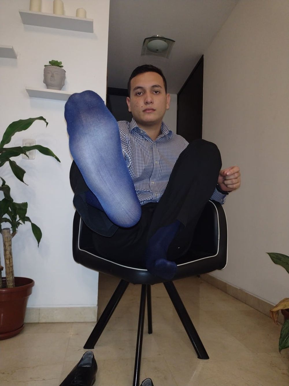 Office sheer socks gay #8