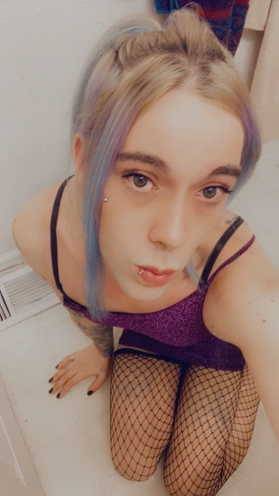 Hot Purple Minidress Slut #13