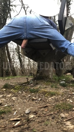 Humping a public bench