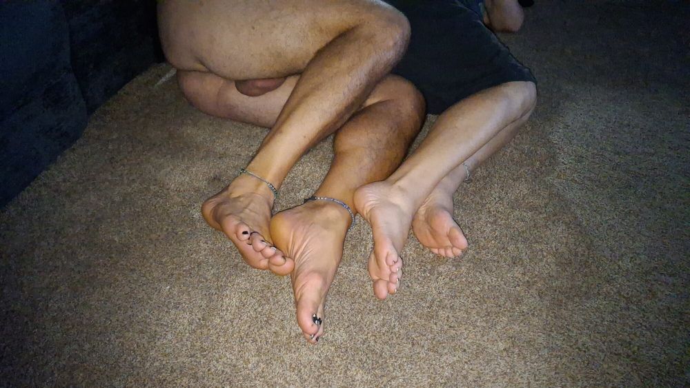 Showing off our legs and feet #2