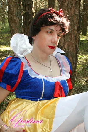 the sissy bitch snow white exposed in the enchantred forest         