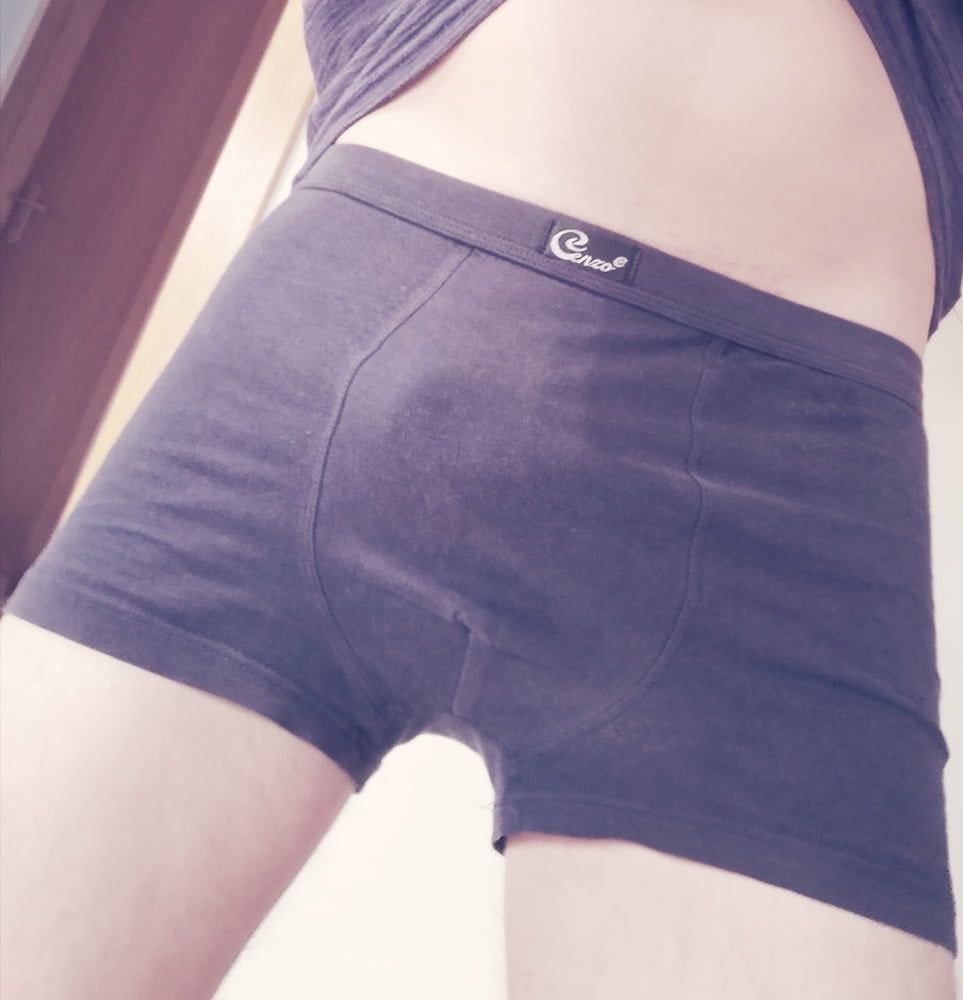 My dark blue Enzo boxerbriefs (and my dick)  #18