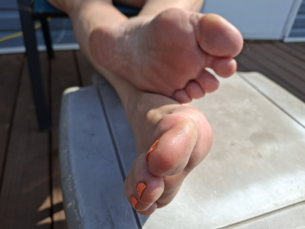Teasing you with her soles in your face #11