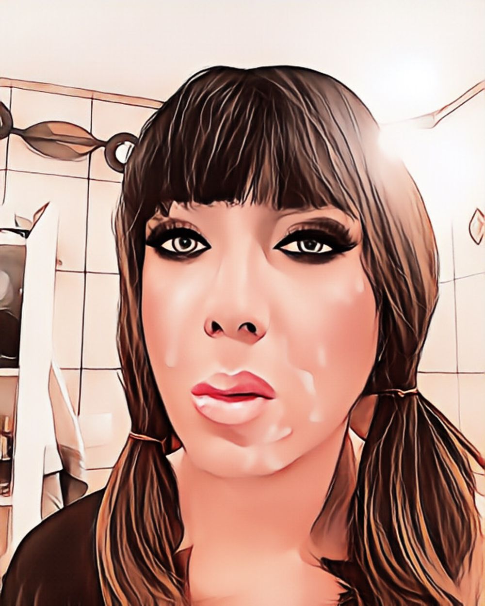 Sissy faggot cartoonized