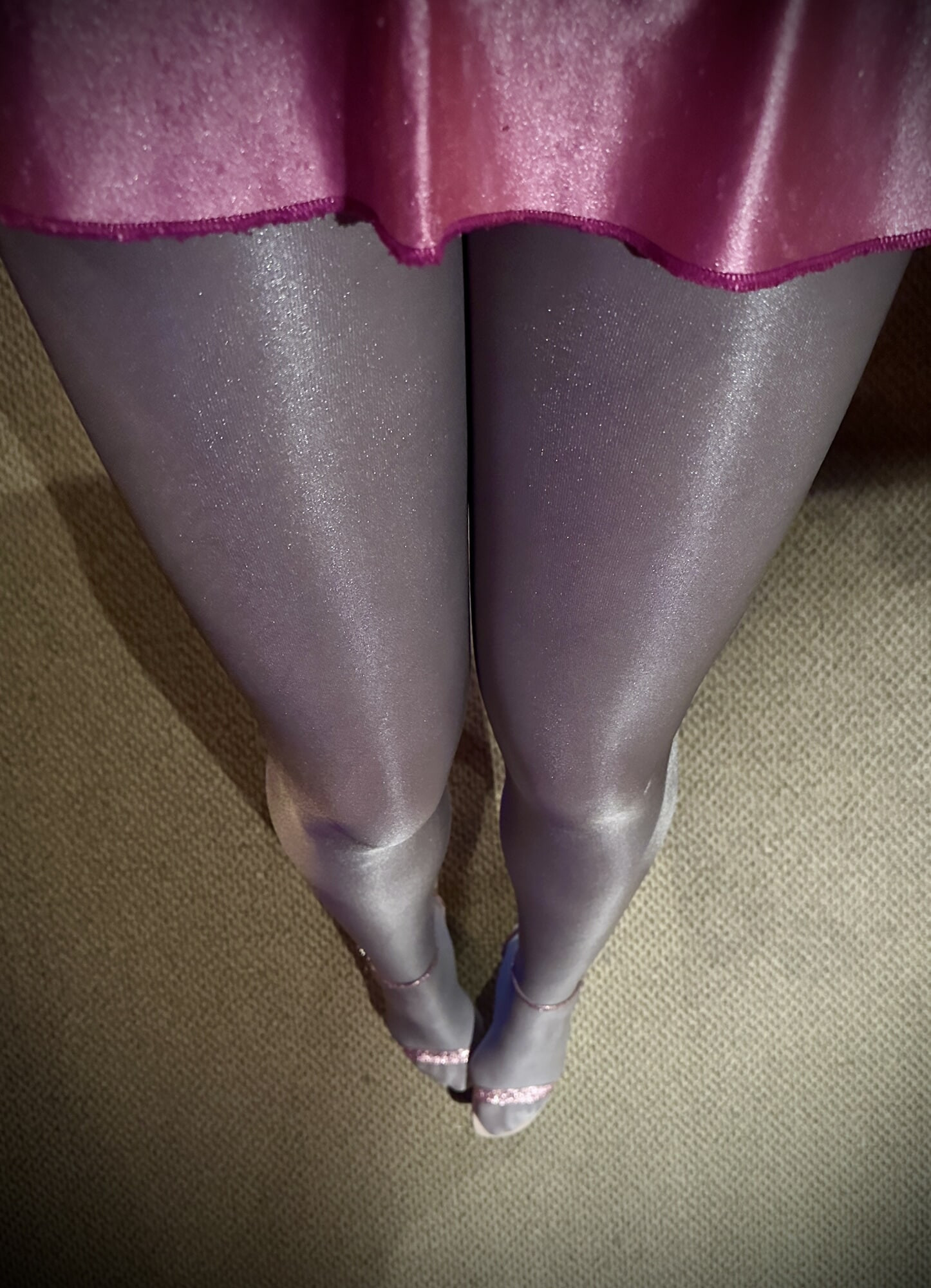 Would you like to caress my legs in shiny pantyhose? #12