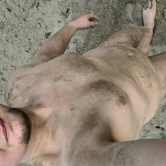 Published naked slave in public
