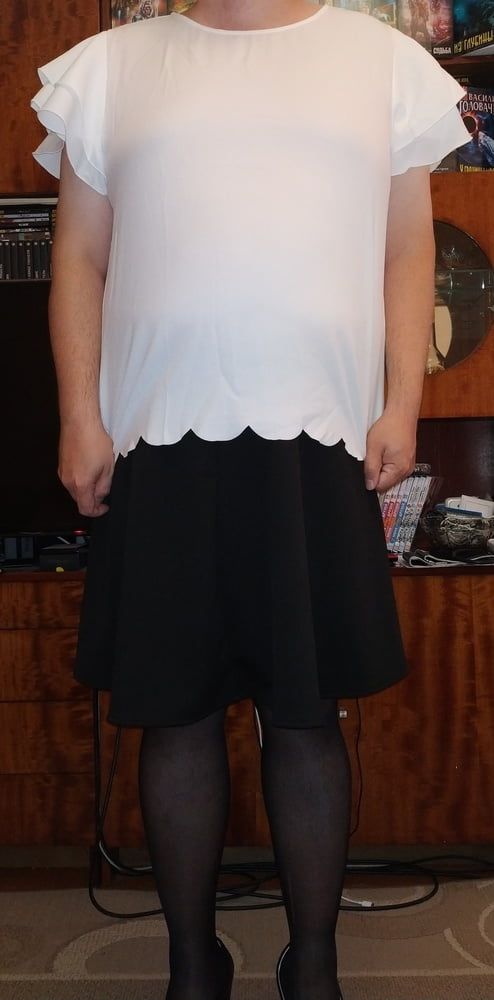 black skirt&white blouse p.1 #22