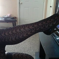 Corset, hosiery, lace