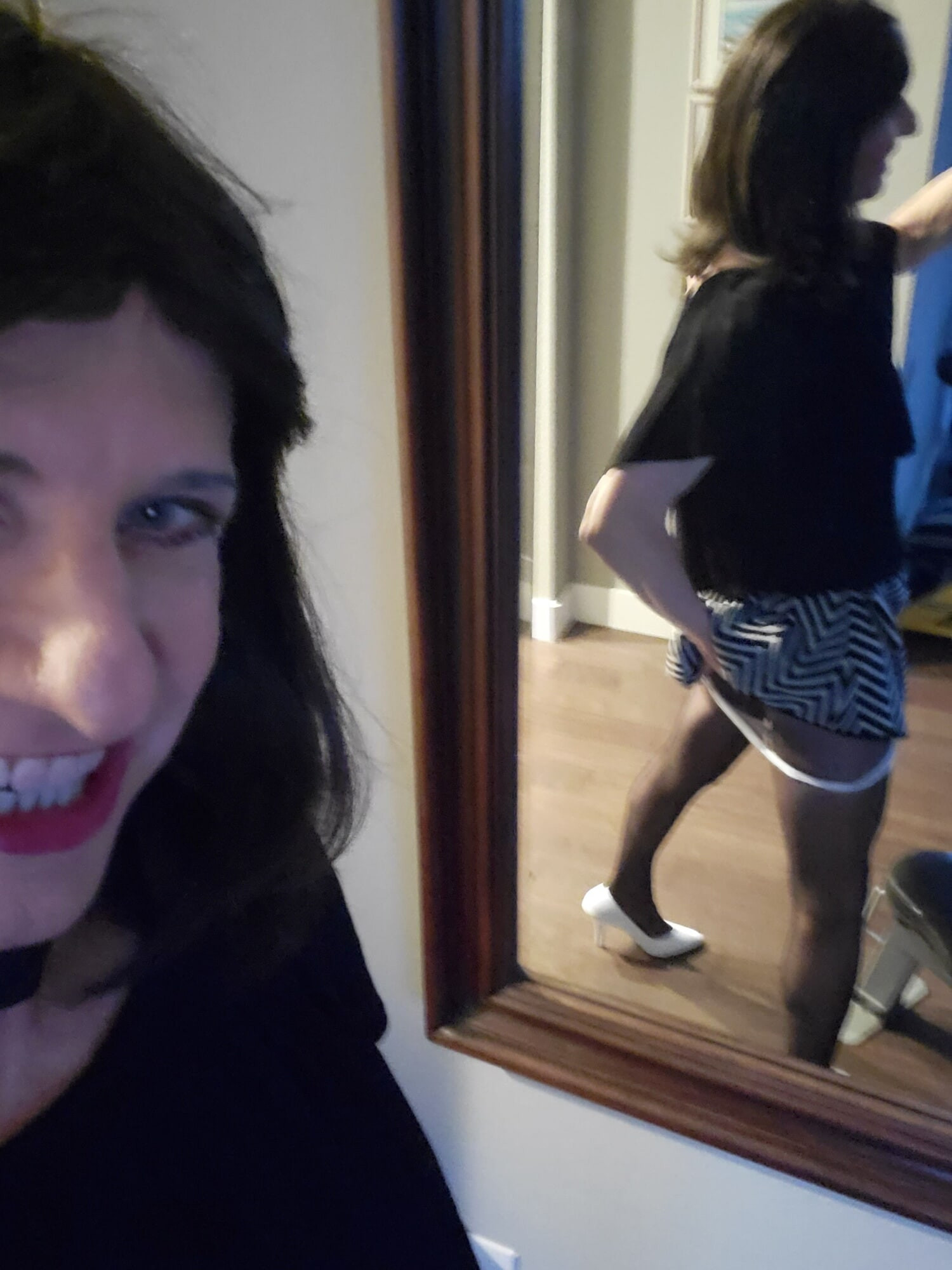 Black and White mini skirt #41
