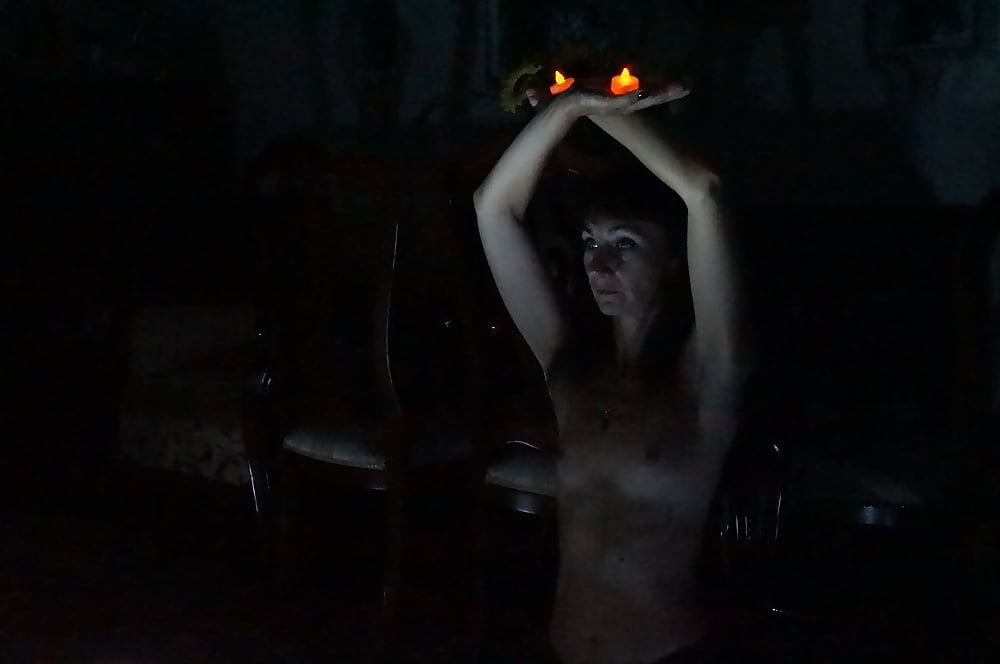 In darkness with candles #3