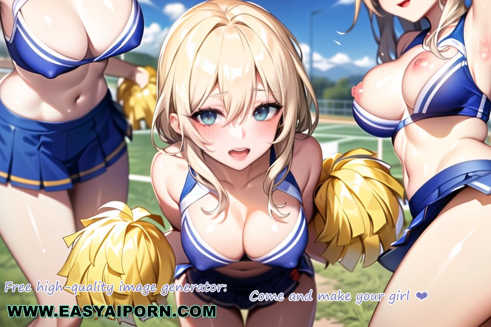 Hot Anime Cheerleader Motivating You Transparent Cloth #41