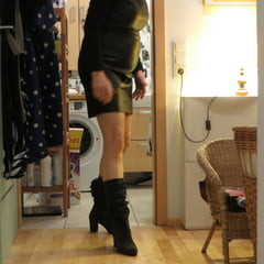 My wife is fitting her shoes