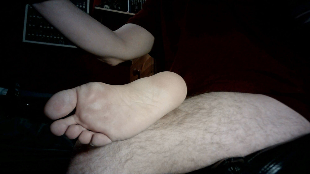 cum over my sexy feet  #6