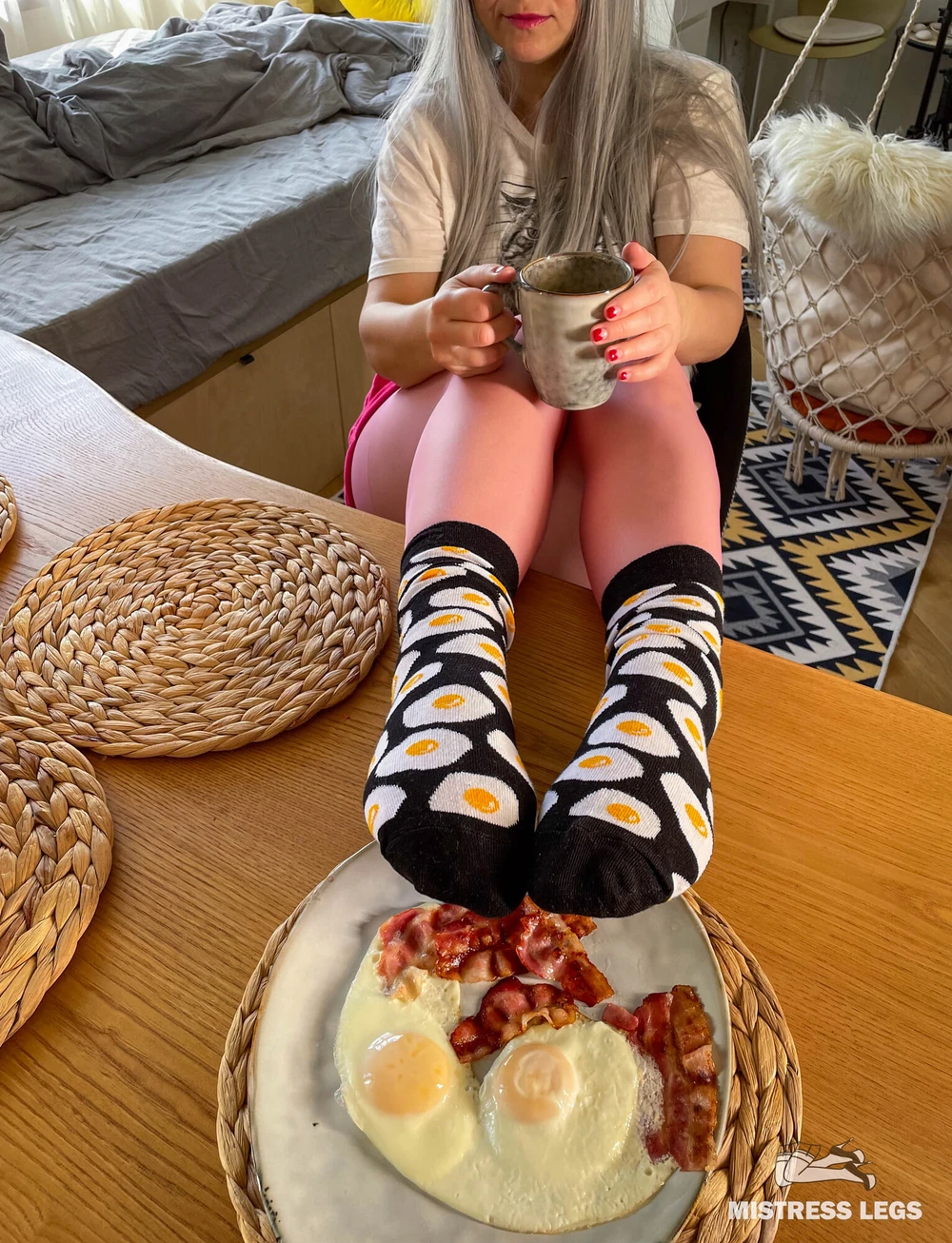 Your breakfast is on the table, slave #3