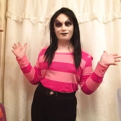 Pink and Vampy (goth tranny)