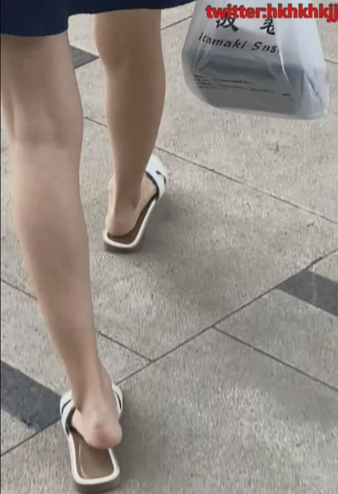 Cum girl eating takeaway sandals shoes  #3