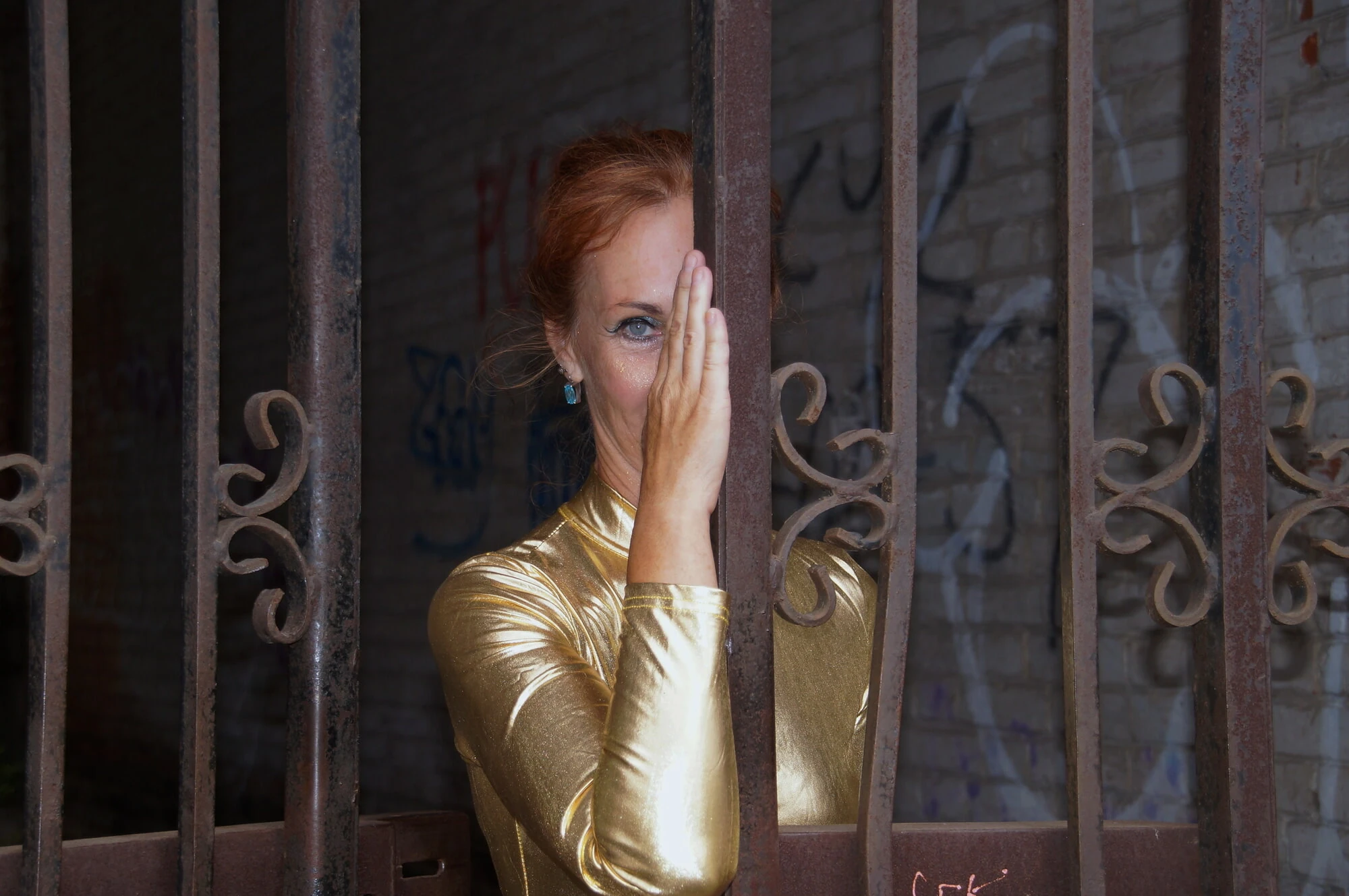 In Golden Spandex in Gate