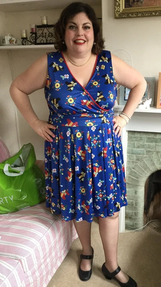 Pin up dress and corset stockings  #12
