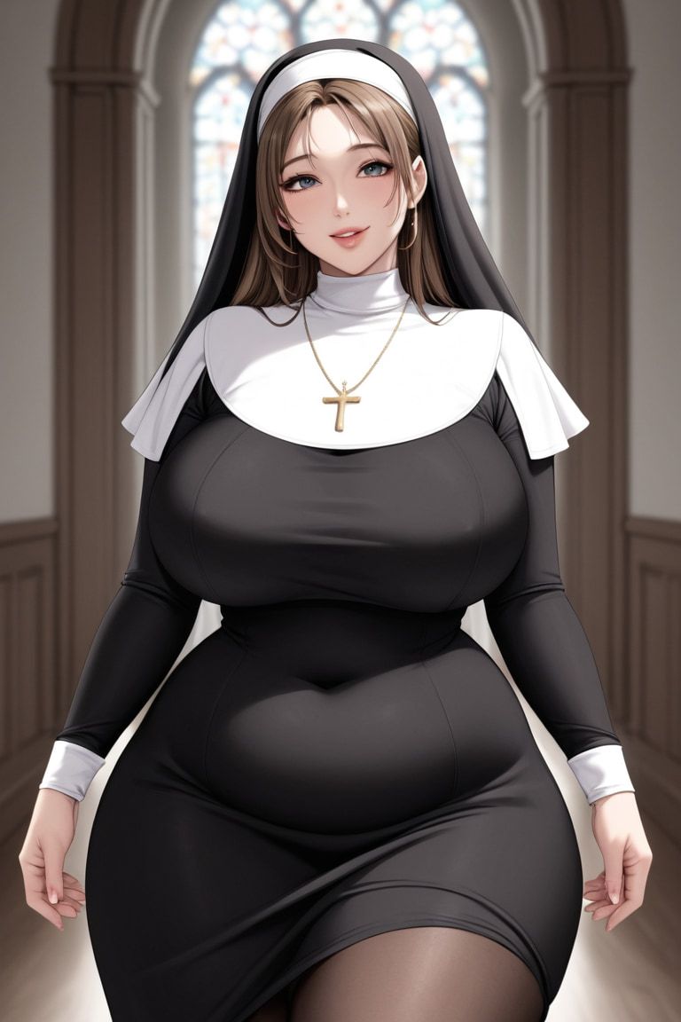 Attractive Busty Nun #6