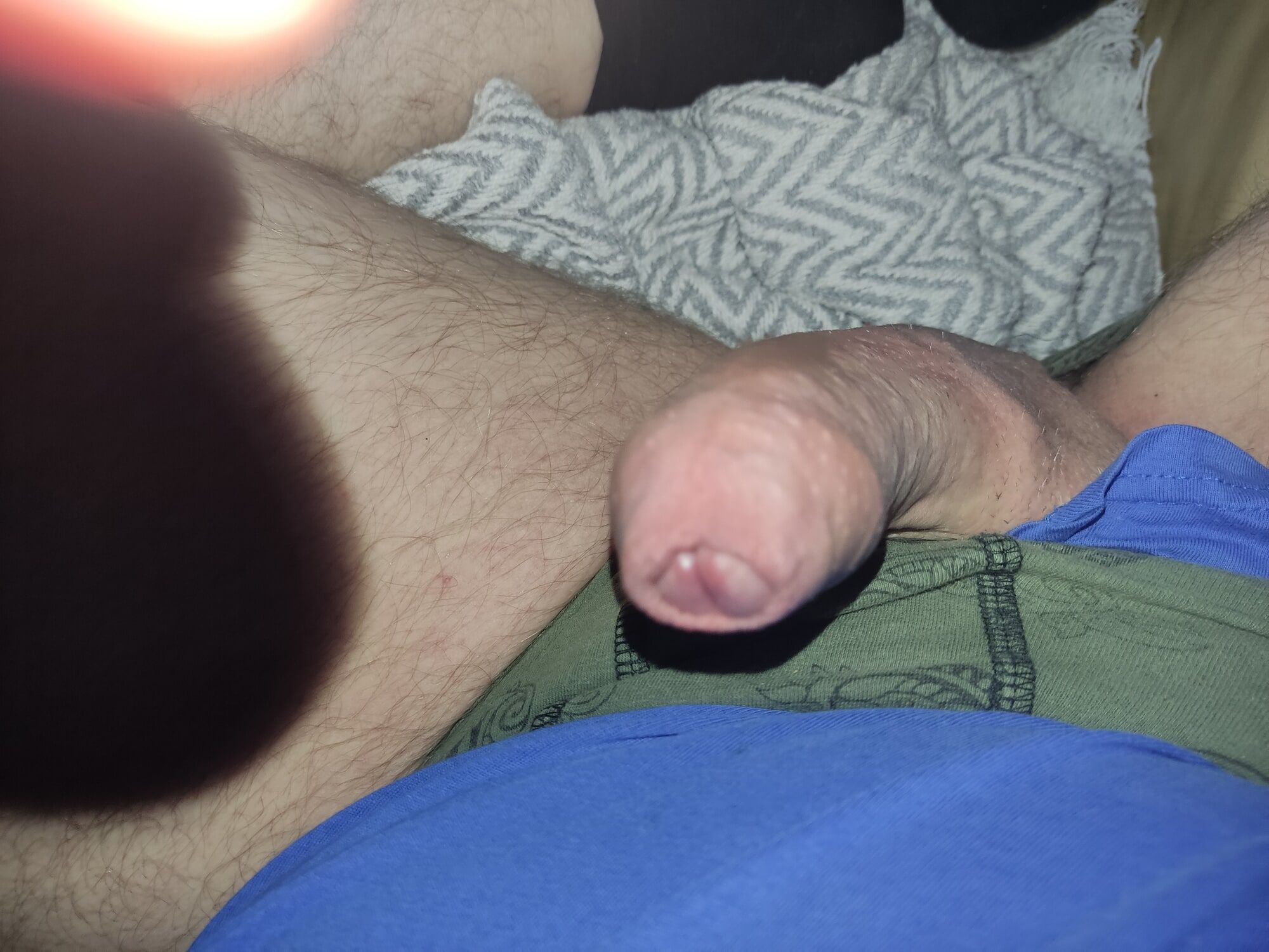 lying on the couch and playing with my cock, it's so good to #2