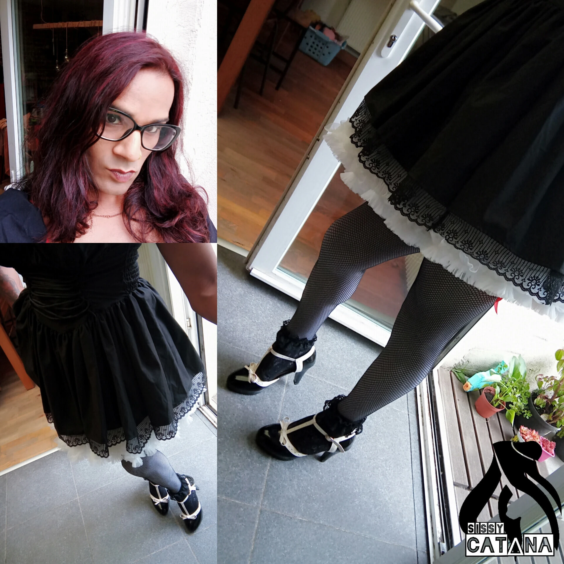 sexy in Victorian dress &amp; petticoat 