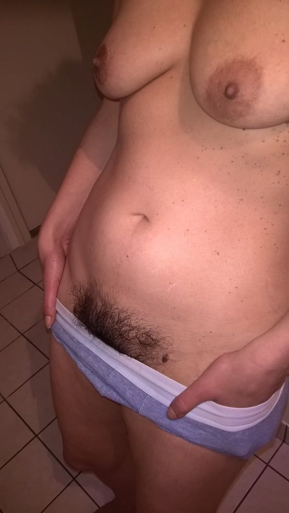 Hairy wife in boxer #10