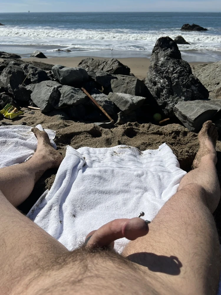 Public Nude Beach Erection #43