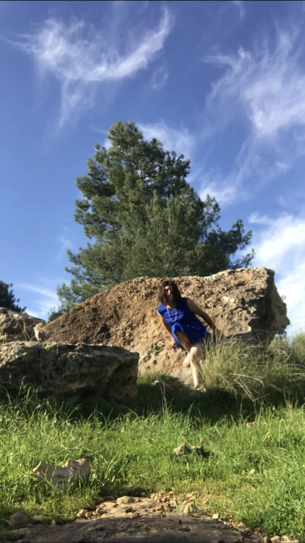 Blue dress and nature  #20