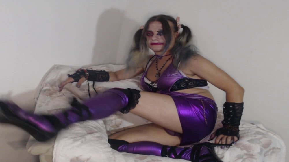 Violet Sissy Bimbo Harley Quinn Uniform Brandynette Aug 2019 #43