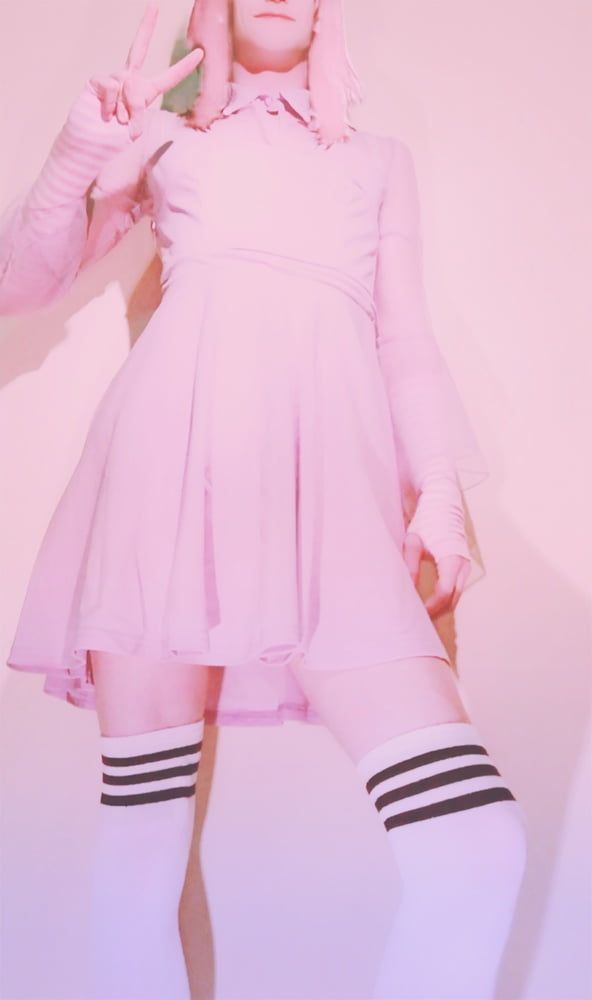 Sissy trap in pink dress #9