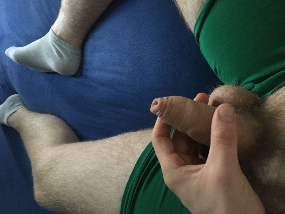 Hairy Dick And Balls Cockhead Foreskin Play With Pre- Cum #11