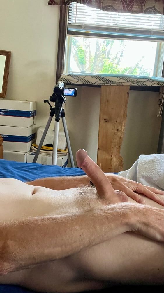 Scenes From My Morning Cum - Stroking my Big Cock #7